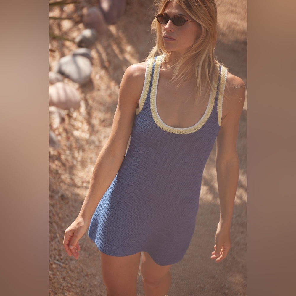 NWT Spiritual Gangster River Dress Crochet Knit L